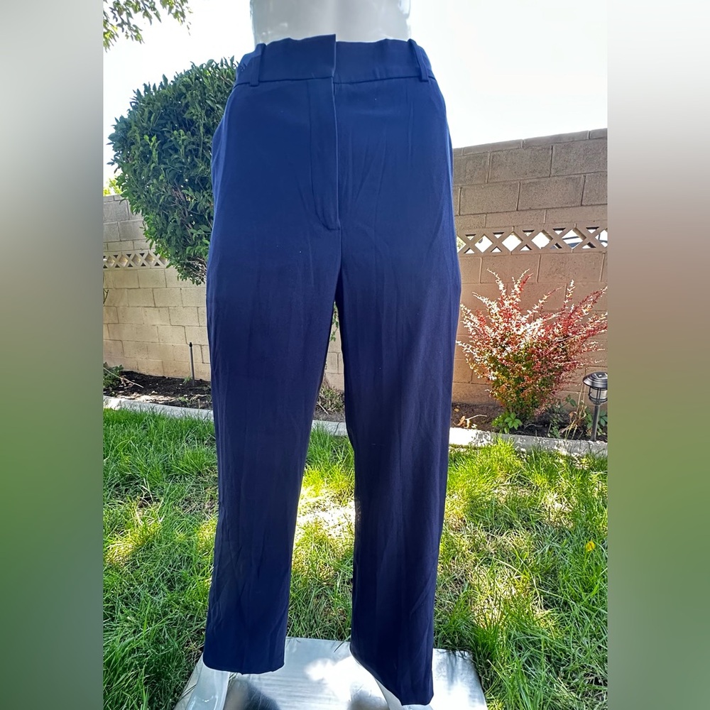 Babaton Blue Straight-Leg Pants Relaxed Fit P854